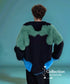 Color-matching shaggy sweater